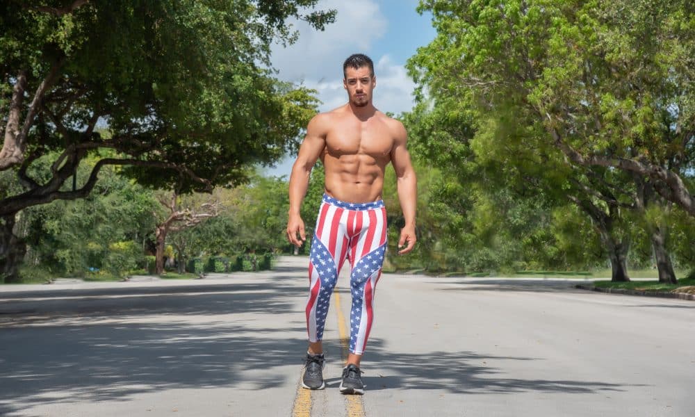 America Meggings Muscle Shirtless No-VPL Technology