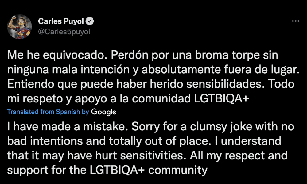 Carles Puyol Homophobia