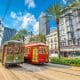 New Orleans, Louisiana, USA street cars