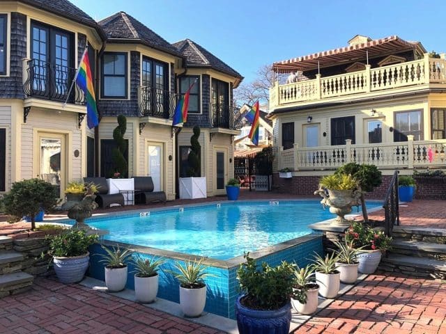 This is a photo of The Brass Key Guesthouse, a popular LGBTQ+ hotel in Provincetown