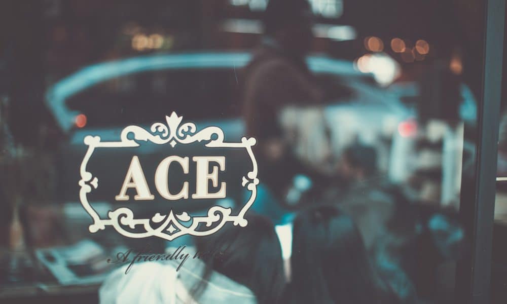 Portland, Oregon - Nov 10, 2019 : Ace Hotel Portland, Set in a historic landmark property, trendy downtown hotel.