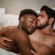 Gay couple shirtless