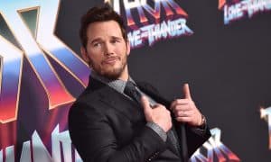 Chris Pratt arrives for the THOR: Love and Thunder World Premiere on June 2022 in Hollywood, CA.