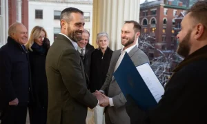 Brian Sims and Alex Drakos wed before Trump takes office.