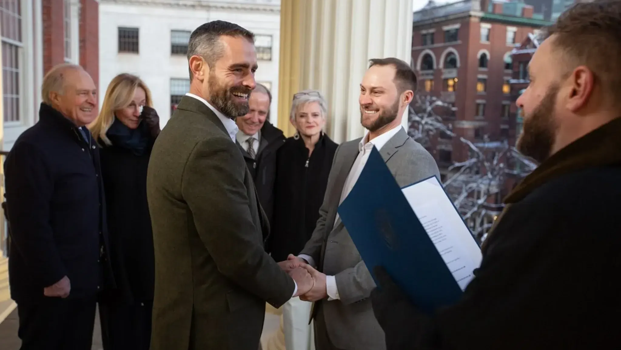 Brian Sims and Alex Drakos wed before Trump takes office.