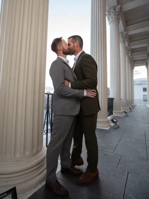 Brian Sims and Alex Drakos wed before Trump takes office.