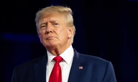 U.S. President Donald Trump speaks at the Conservative Political Action Conference (CPAC) at the Hilton Anatole on August 06, 2022 in Dallas, Texas.