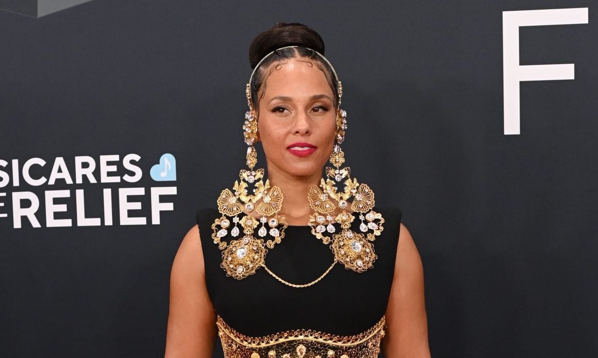 Alicia Keys at the Grammys.