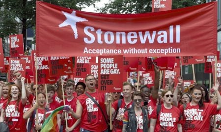 Stonewall is the UK – and Europe’s – largest LGBT+ charity.