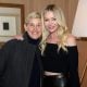 Ellen DeGeneres and Portia de Rossi are seen as RH Celebrates The Unveiling of RH San Francisco, The Gallery at the Historic Bethlehem Steel Building on March 17, 2022 in San Francisco, California.