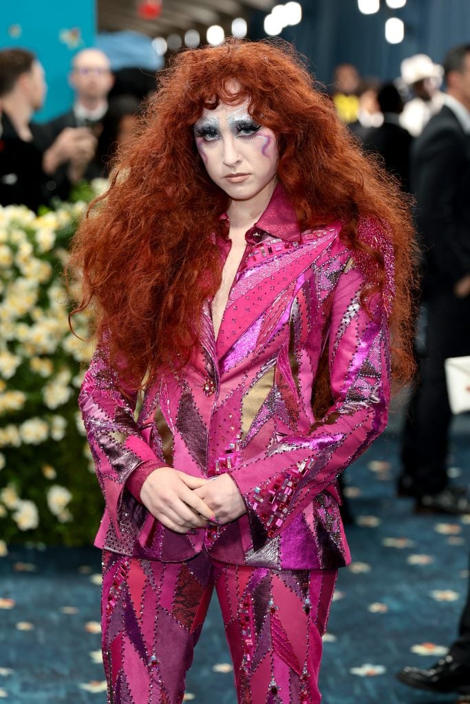 Chappell Roan attends the 2025 Met Gala Celebrating "Superfine: Tailoring Black Style" at Metropolitan Museum of Art on May 05, 2025 in New York City.