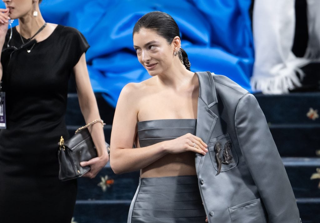 Lorde attends the 2025 Met Gala celebrating "Superfine: Tailoring Black Style" at Metropolitan Museum of Art on May 05, 2025 in New York City.